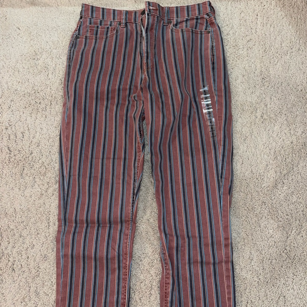 NWT Striped American Eagle Denim Pants